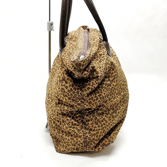 Authentic Bottega Veneta Hand Bag  Brown Nylon - Picture 3 of 10